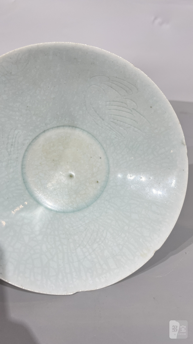 明 湖田刻花花口碗 - 图3
